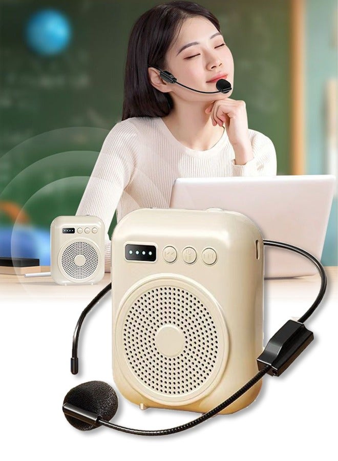 DUNISO Voice Amplifier, Portable Rechargeable System Speaker, Bluetooth Personal Voice Amplifier, Teacher Speaker, Equipped With Led Display, Suitable For Tour Guides, Teachers, Yoga, Fitness - Image 1